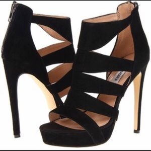 Steve Madden Spycee Black Suede 7.5 Heel